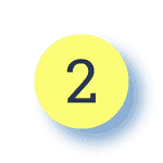 2 in gelbem Kreis